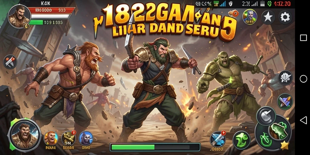Tampilan utama gameplay 182GAME dengan aksi seru dan grafis menawan.