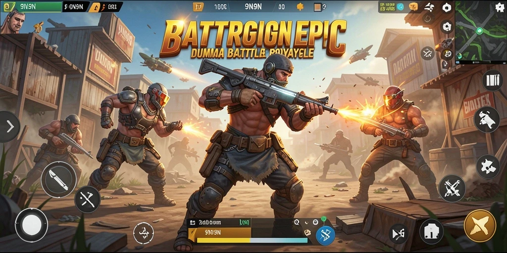 Gameplay seru dalam pertempuran Battle Royale di 9N9N.