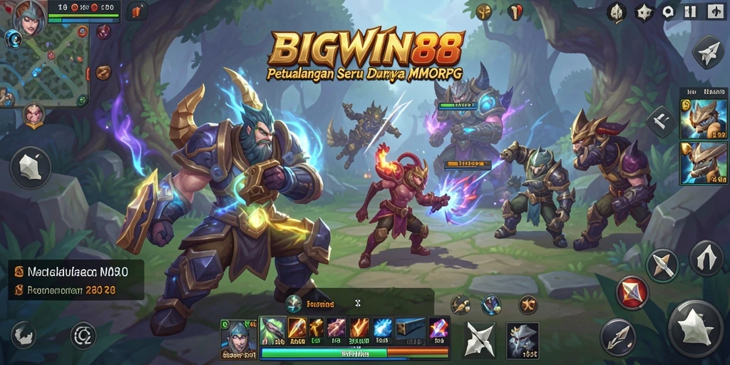 Tampilan gameplay menarik dari BIGWIN88 yang menampilkan pertempuran dan eksplorasi.