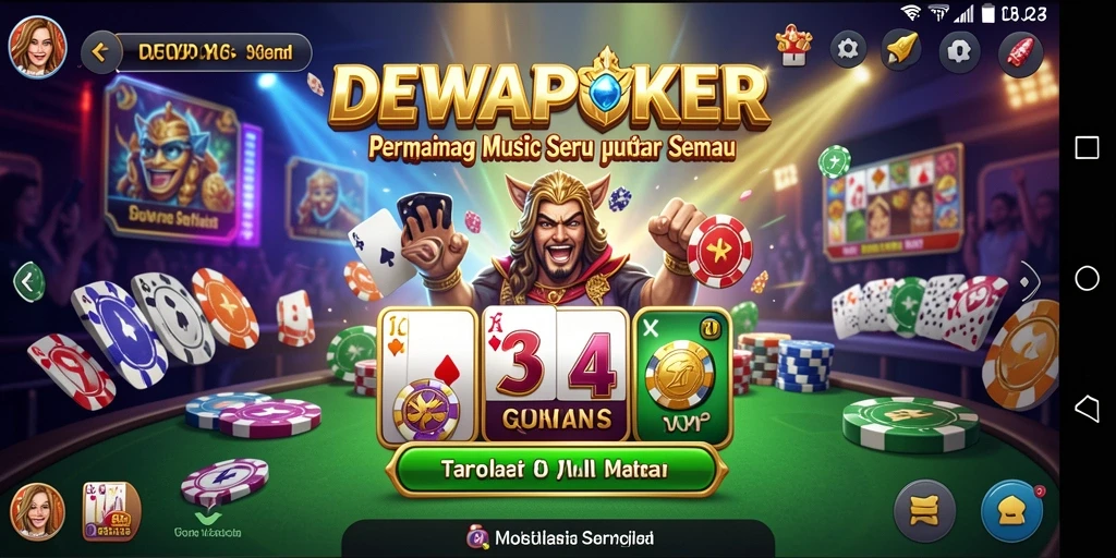 Tampilan gameplay DEWAPOKER yang interaktif dan menyenangkan.