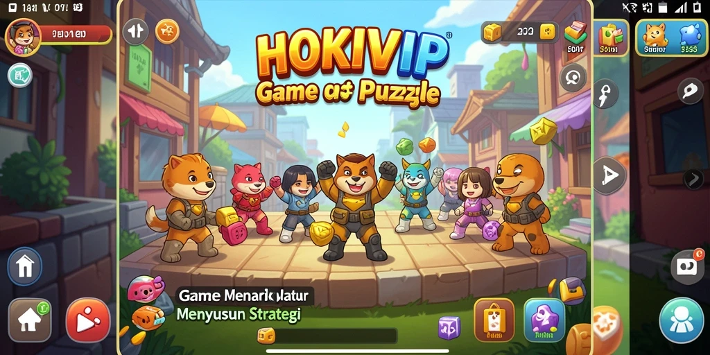 Gameplay seru HOKIVIP dengan berbagai puzzle menantang.