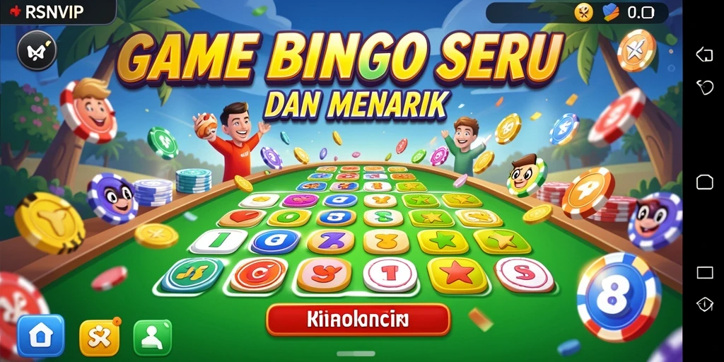 Tampilan menarik dari gameplay Bingo RSNVIP.