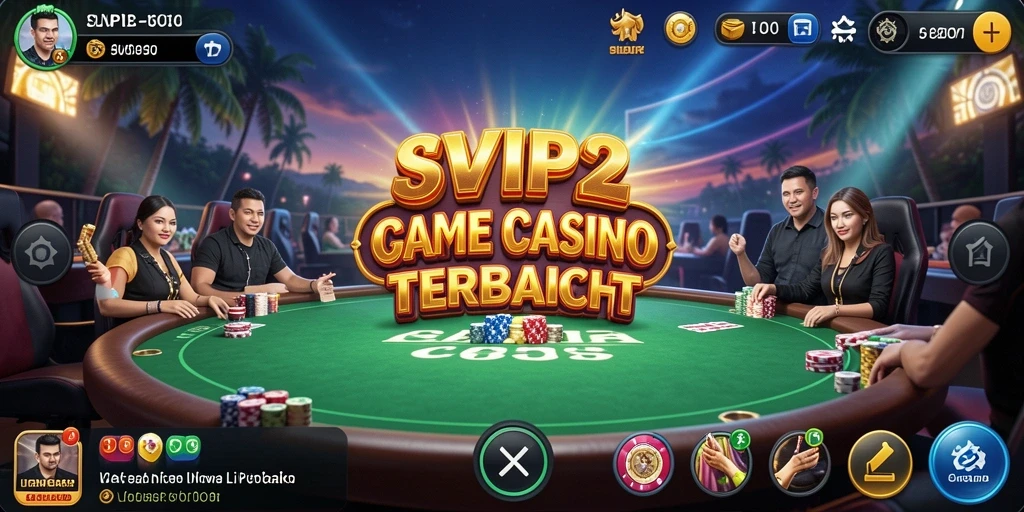 Screenshot gameplay SVIP2 menampilkan suasana kasino langsung yang menarik.