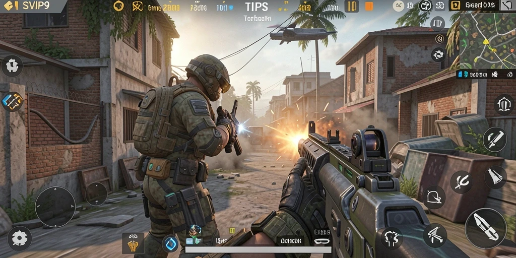 Tampilkan gameplay TPS yang mendebarkan dalam SVIP9.