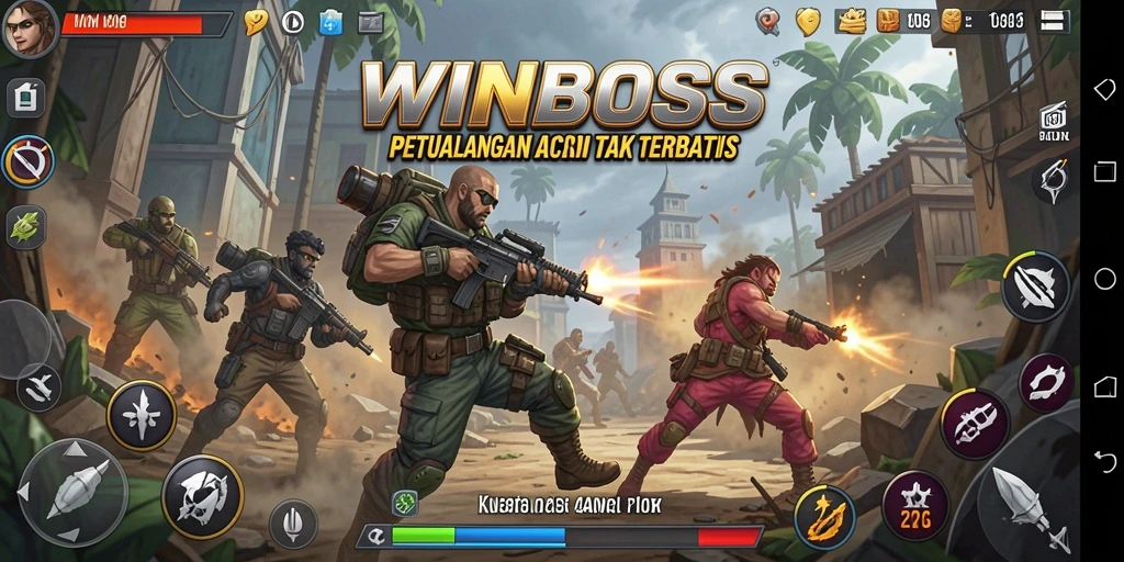 Tampilan gameplay WINBOSS yang mendebarkan dan penuh aksi.