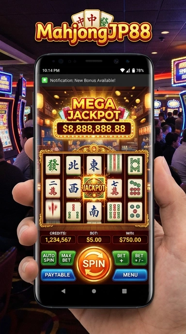 Tampilan utama aplikasi mahjongjp88 yang menarik dan user-friendly.